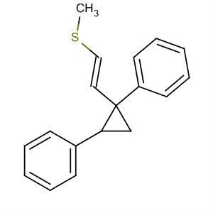 Benzene, 1,1'-[[2-(methylthio)ethenyl]cyclopropylidene]bis-, (E)-