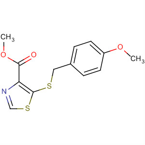 4-Thiazolecarboxylic acid, 5-[[(4-methoxyphenyl)methyl]thio]-, methylester
