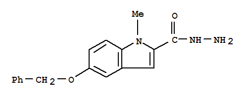 1H-indole-2-carboxylic acid, 1-methyl-5-(phenylmethoxy)-, hydrazide
