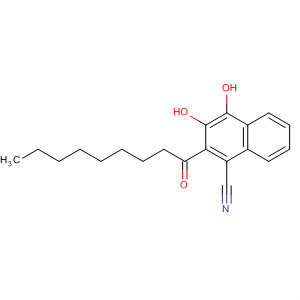 1-Naphthalenecarbonitrile, 3,4-dihydroxy-2-(1-oxononyl)-