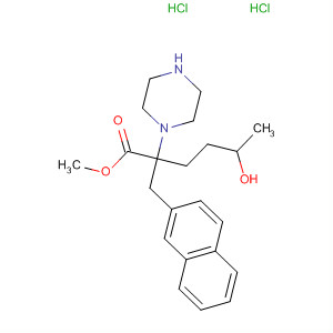 1-Piperazineacetic acid, 4-(2-hydroxybutyl)-a-(2-naphthalenylmethyl)-,methyl ester, dihydrochloride