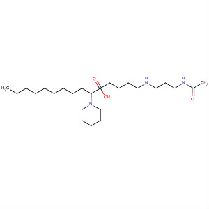 2-Piperidineundecanoic acid, 1-[4-[[3-(acetylamino)propyl]amino]butyl]-