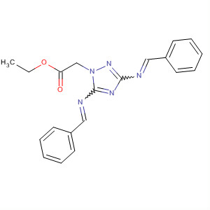 1H-1,2,4-Triazole-1-acetic acid, 3,5-bis[(phenylmethylene)amino]-,ethyl ester