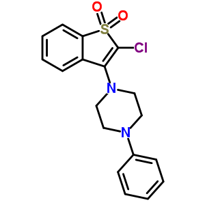 1-(2-chloro-1,1-dioxido-1-benzothiophen-3-yl)-4-phenylpiperazine