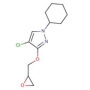 1H-Pyrazole, 4-chloro-1-cyclohexyl-3-(oxiranylmethoxy)-