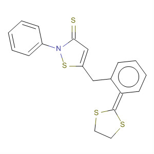 3(2H)-Isothiazolethione,5-(1,3-dithiolan-2-ylidenephenylmethyl)-2-phenyl-