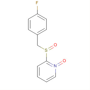 Pyridine, 2-[[(4-fluorophenyl)methyl]sulfinyl]-, 1-oxide