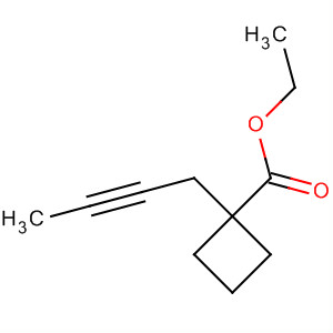 Cyclobutanecarboxylic acid, 1-(2-butynyl)-, ethyl ester