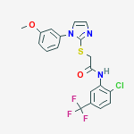 N-[2-chloro-5-(trifluoromethyl)phenyl]-2-{[1-(3-methoxyphenyl)-1H-imidazol-2-yl]sulfanyl}acetamide
