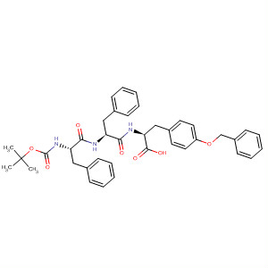 L-Tyrosine,N-[N-[N-[(1,1-dimethylethoxy)carbonyl]-L-phenylalanyl]-L-phenylalanyl]-O-(phenylmethyl)-