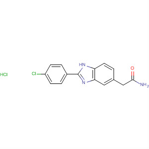 1H-Benzimidazole-5-acetamide, 2-(4-chlorophenyl)-,monohydrochloride