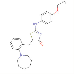 4(5H)-Thiazolone,2-[(4-ethoxyphenyl)amino]-5-[(hexahydro-1H-azepin-1-yl)phenylmethyl]-