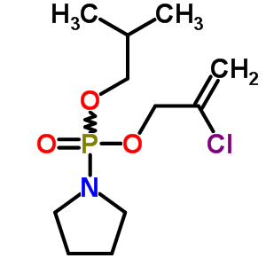 2-chloroprop-2-en-1-yl 2-methylpropyl pyrrolidin-1-ylphosphonate