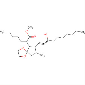 1,4-Dioxaspiro[4.4]nonane-6-heptanoic acid,7-(3-hydroxy-1-decenyl)-8-methyl-, methyl ester