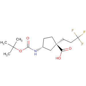 Cyclopentanecarboxylic acid,3-[[(1,1-dimethylethoxy)carbonyl]amino]-1-(3,3,3-trifluoropropyl)-,(1S,3R)-
