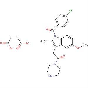 1H-Indole,1-(4-chlorobenzoyl)-5-methoxy-2-methyl-3-[2-oxo-2-(1-piperazinyl)ethyl]-, (2Z)-2-butenedioate (1:1)