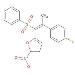 Furan, 2-[2-(4-fluorophenyl)-1-(phenylsulfonyl)-1-propenyl]-5-nitro-, (E)-