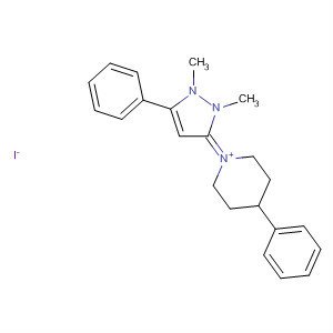 Piperidinium,1-(1,2-dihydro-1,2-dimethyl-5-phenyl-3H-pyrazol-3-ylidene)-4-phenyl-,iodide