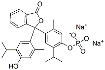 disodium 4-[3-[4-hydroxy-5-isopropyl-o-tolyl]-1-oxo-3H-isobenzofuran-3-yl]-6-isopropyl-m-tolyl phosphate