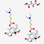 Acetic acid, [[2-(diethylamino)ethyl]thio]-, 6-ethenyldecahydro-5-hydroxy-4,6,9,10-tetramethyl-1-oxo-3a,9-propano-3aH-cyclopentacycloocten-8-yl ester, [3aS-(3aα,4β,5α,6α,8β,9α,9aβ,10S*)]-, (E)-2-butenedioate (2:1)