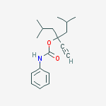 4-ethynyl-2,6-dimethylheptan-4-yl phenylcarbamate