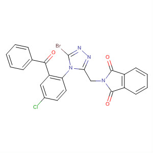 1H-Isoindole-1,3(2H)-dione,2-[[4-(2-benzoyl-4-chlorophenyl)-5-bromo-4H-1,2,4-triazol-3-yl]methyl]-