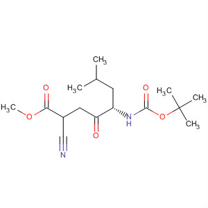 Octanoic acid,2-cyano-5-[[(1,1-dimethylethoxy)carbonyl]amino]-7-methyl-4-oxo-,methyl ester, (5S)-