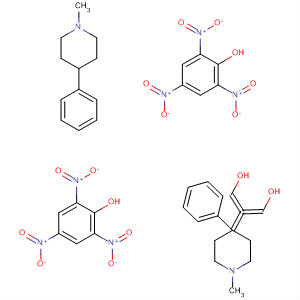 Piperidine, 4,4'-[methylenebis(oxymethylene)]bis[1-methyl-4-phenyl-,compd. with 2,4,6-trinitrophenol (1:2)