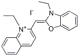 1-ethyl-2-[(3-ethyl-3H-benzoxazol-2-ylidene)methyl]quinolinium iodide