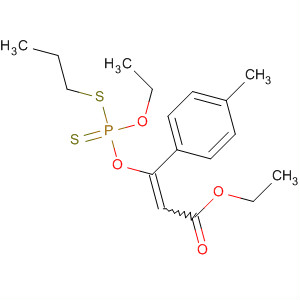 2-Propenoic acid,3-[[ethoxy(propylthio)phosphinothioyl]oxy]-3-(4-methylphenyl)-, ethylester