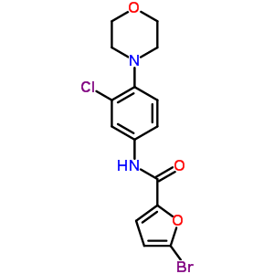 5-bromo-N-[3-chloro-4-(morpholin-4-yl)phenyl]furan-2-carboxamide