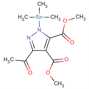 1H-Pyrazole-4,5-dicarboxylic acid, 3-acetyl-1-(trimethylstannyl)-,dimethyl ester