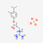 [amino({2-hydroxy-3-[3-methyl-4-(propan-2-yl)phenoxy]propyl}ammonio)methylidene]ammonium sulfate