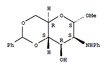 methyl 4,6-O-benzylidene-2-deoxy-2-(phenylamino)hexopyranoside