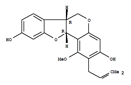 (6aR)-6aα,11aα-Dihydro-1-methoxy-2-(3-methyl-2-butenyl)-6H-benzofuro[3,2-c][1]benzopyran-3,9-diol