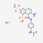 8-(4-acetamidophenyl)diazenyl-7-amino-naphthalene-1,3-disulfonic acid