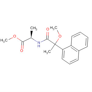 D-Alanine, N-[2-methoxy-2-(1-naphthalenyl)-1-oxopropyl]-, methyl ester