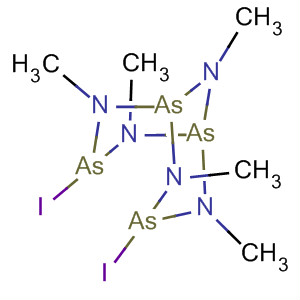 2,4,6,8,9-Pentaaza-1,3,5,7-tetraarsabicyclo[3.3.1]nonane,3,7-diiodo-2,4,6,8,9-pentamethyl-