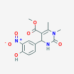 METHYL 4-(4-HYDROXY-3-NITRO-PHENYL)-1,6-DIMETHYL-2-OXO-3,4-DIHYDROPYRIMIDINE-5-CARBOXYLATE