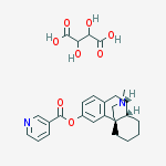17-methylmorphinan-3-yl pyridine-3-carboxylate 2,3-dihydroxybutanedioate (salt)