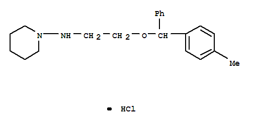 1-piperidinamine, N-[2-[(4-methylphenyl)phenylmethoxy]ethyl]-, hydrochloride (1:1)