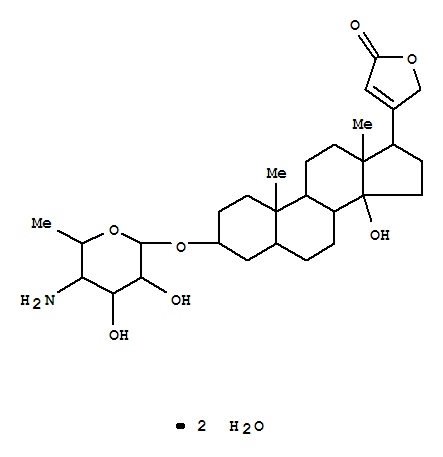 (3beta,5beta,14xi)-3-[(4-amino-4,6-dideoxy-beta-D-galactopyranosyl)oxy]-14-hydroxycard-20(22)-enolide