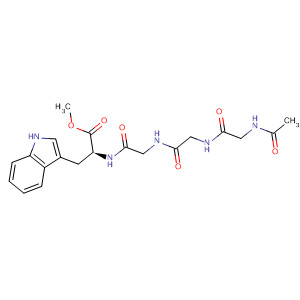L-Tryptophan, N-[N-[N-(N-acetylglycyl)glycyl]glycyl]-, methyl ester