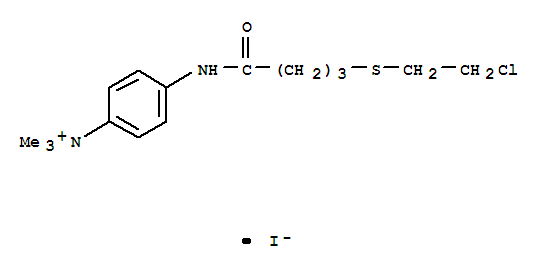 4-({4-[(2-chloroethyl)sulfanyl]butanoyl}amino)-N,N,N-trimethylanilinium