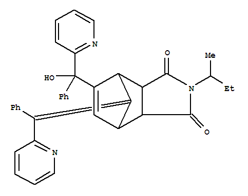 (3aS,4R,7S,7aR,8E)-5-[hydroxy(phenyl)pyridin-2-ylmethyl]-2-(1-methylpropyl)-8-[phenyl(pyridin-2-yl)methylidene]-3a,4,7,7a-tetrahydro-1H-4,7-methanoisoindole-1,3(2H)-dione