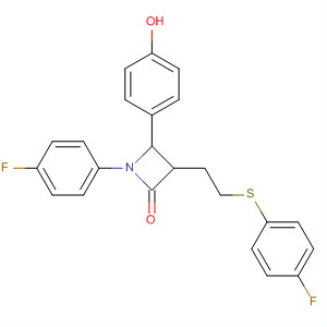2-Azetidinone,1-(4-fluorophenyl)-3-[2-[(4-fluorophenyl)thio]ethyl]-4-(4-hydroxyphenyl)-