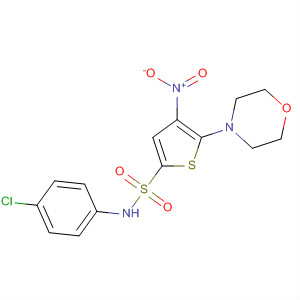 2-Thiophenesulfonamide, N-(4-chlorophenyl)-5-(4-morpholinyl)-4-nitro-