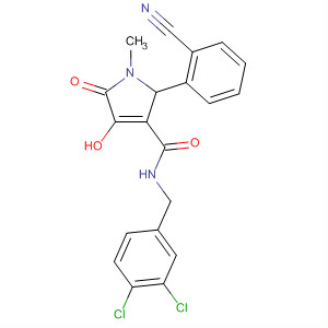 1H-Pyrrole-3-carboxamide,2-(2-cyanophenyl)-N-[(3,4-dichlorophenyl)methyl]-2,5-dihydro-4-hydroxy-1-methyl-5-oxo-