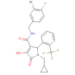 1H-Pyrrole-3-carboxamide,N-[(3-bromo-4-fluorophenyl)methyl]-1-(cyclopropylmethyl)-2,5-dihydro-4-hydroxy-5-oxo-2-[2-(trifluoromethyl)phenyl]-