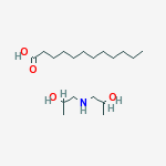Dodecanoic acid, compd. with 1,1'-iminobis(2-propanol) (1:1)
